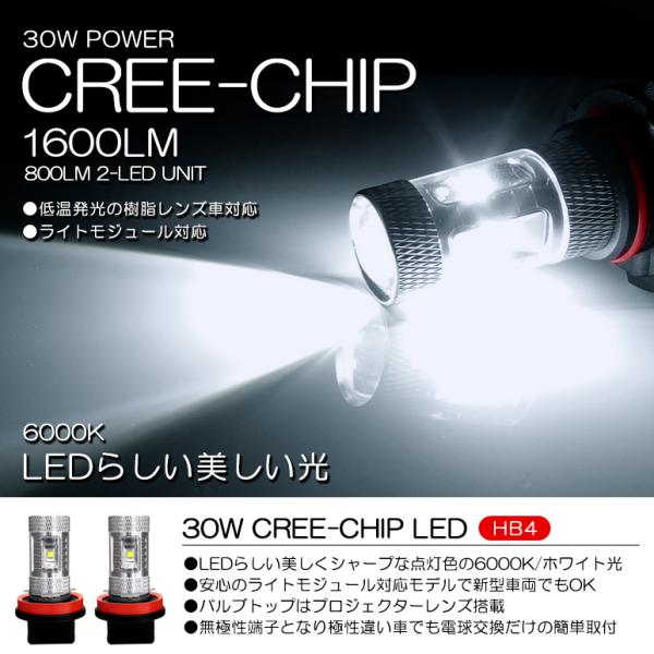 10系 前期/後期 ポルテ LED フォグランプ HB4/9006 30W CREE XB-D プロ...