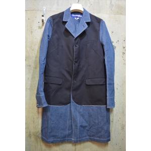 ジュンヤワタナベマン　コムデ ギャルソン　COMMEdesGARCONS JUNYA WATANABE MAN　20ss　デニム　ドッキング　コート　M C7103｜postantique