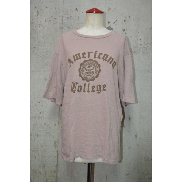 アメリカーナ　AMERICANA　カレッジロゴ　半袖　Ｔシャツ D3561