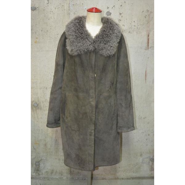 トラントドゥパラディ　32PARADIS　シープスキン　アルパカ　ムートン　コート D6398