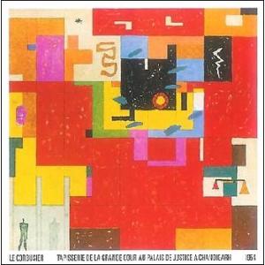 -ル・コルビュジエ アートポスター-チャンディーガルのための壁カーペット(838×838mm) -お...