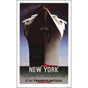 カッサンドル アートポスター- ノルマンディー号 (534×863mm