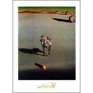 アートポスター- ミレー作「晩鐘」の考古学的追憶 (50cm×70cm) -ダリ