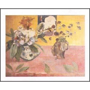 -アートポスター- 日本の版画のある静物 (60cm×80cm)　ポール・ゴーギャン -おしゃれイン...