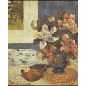 -アートポスター- マンドリンと静物 (60cm×80cm)　ポール・ゴーギャン -おしゃれインテリ...