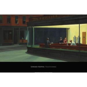 ナイトホークス 【Nighthawks 1942】（エドワード ホッパー） 額装品