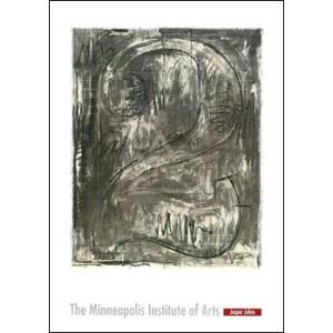 出荷区分B】ジャスパー・ジョーンズ 旗 額付ポスター Jasper Johns
