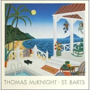 -マックナイト アートポスター-セントバーツ（カリブ）(280×292mm) -おしゃれインテリアに...