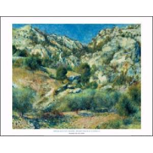 -アートポスター-エスタックの岩山(560×710mm) ルノアール -おしゃれインテリアに-