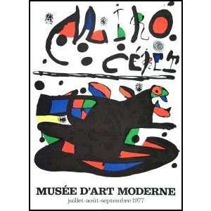 -ミロ アートポスター-セレの美術館1977年(546×762mm) -リトグラフ- -おしゃれイン...