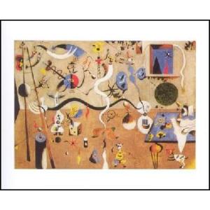 アートポスター- 赤い太陽 (40cm×50cm） ジョアン・ミロ