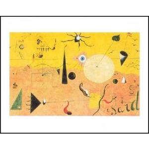 -アートポスター- カタルーニャの風景 (40cm×50cm）　ジョアン・ミロ -おしゃれインテリア...