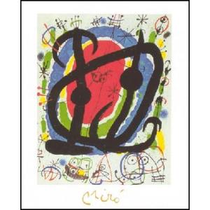 アートポスター- 空色の黄色 (70cm×100cm) ジョアン・ミロ