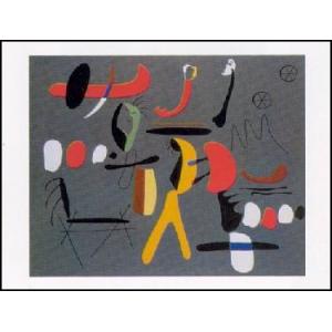 ミロ 抽象画 ポスター＆フレーム★ 額付 アートポスター アートフレーム おしゃれ 絵画 抽象画
