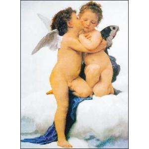 -アートポスター- ファーストキス (50cm×70cm)　天使・ルネッサンス -おしゃれインテリア...