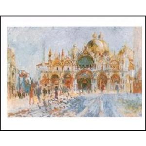 -アートポスター- ヴェネツィア、サン・マルコ広場 (40cm×50cm）　オーギュスト・ルノアール...