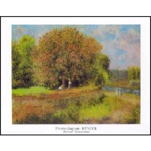 -アートポスター- 花咲くリンゴの木 (24cm×30cm)　オーギュスト・ルノアール -おしゃれイ...