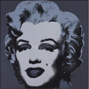 -ウォーホル アートポスター-Marilyn, 1967 (black) (305×305mm) -おしゃれインテリアに-｜poster