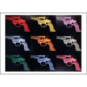 -ウォーホル アートポスター-Gun,1982(many/rainbow) (332×483mm) -おしゃれインテリアに-｜poster