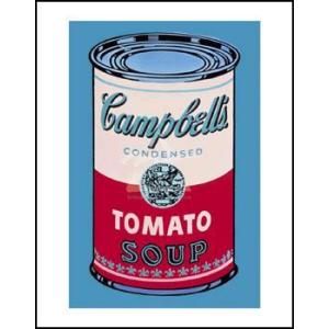 -アートポスター-ウォーホル　キャンベルスープ缶 1965年(ピンクと赤)-281x358mm- -おしゃれインテリアに-｜poster