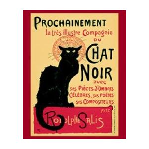ポスター シャノワール Le Chat Noir 木製フレーム付 50×40cm