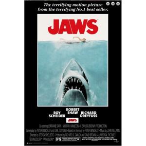 ジョーズ 映画ポスター 軽量アルミ製フレーム付 JAWS スティーブン・スピルバーグ監督 91.5×61cm
