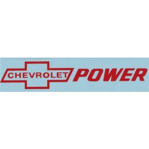 オフィシャル　レーシング　デカール（ステッカー） Chevy Power 11" Die-Cut Official?Racing Decal - red｜posterbin2