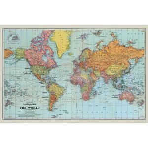 世界地図 ポスター Stanfords General Map Of The World (Colour) (180524)