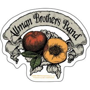 オールマン・ブラザーズ・バンド デラックスステッカー The Allman Brothers Peach Banner｜posterbin2