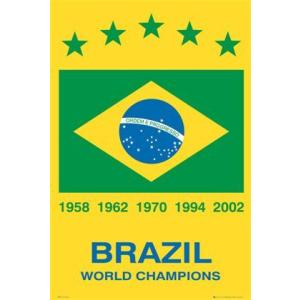 ブラジル　ワールドチャンピオンズ ポスター　Brazil World Champions(140206)｜posterbin2