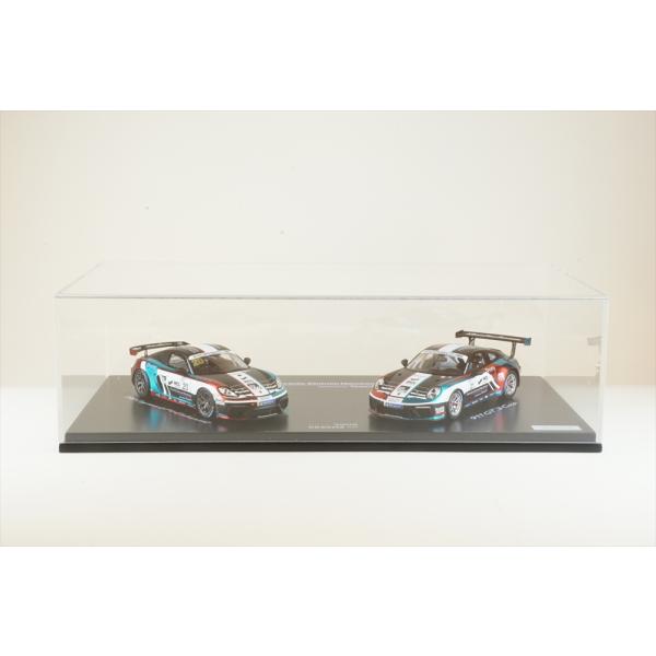 ディーラー別注 1/43 ポルシェ 911 No.21 GT3カップ&amp;718 ケイマン No.20 ...