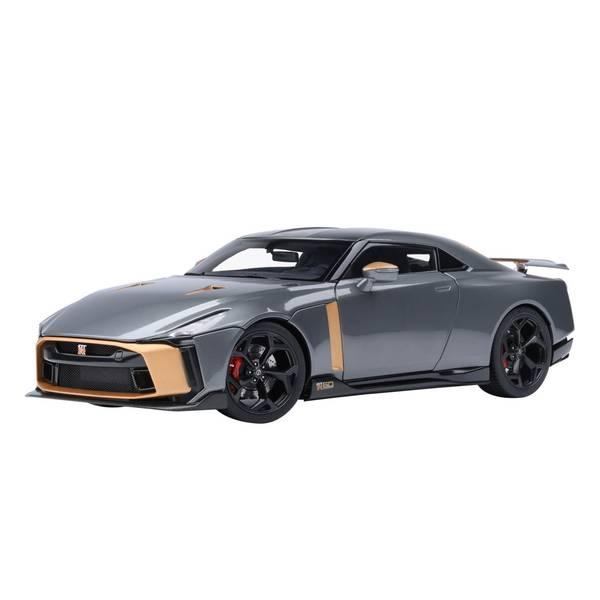 オートアート 1/18 ニッサン GT-R50 by ITALDESIGN グレー/ゴールド 完成品...