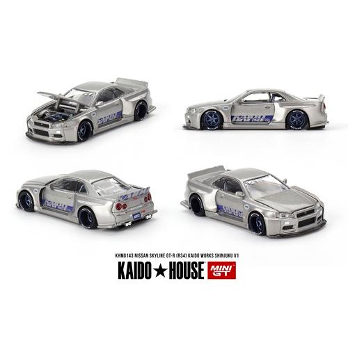 MINI GT 1/64 ニッサン スカイライン GT-R R34 Kaido Works SHIN...