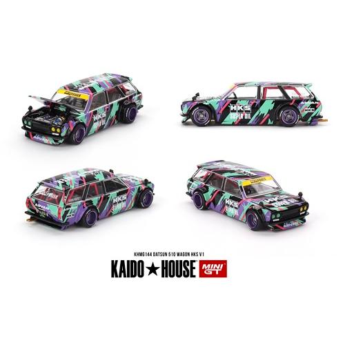 MINI GT 1/64 ニッサン ダットサン ストリート 510 ワゴン HKS V1 右ハンドル...