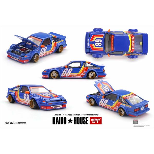 MINI GT 1/64 トヨタ AE86 スプリンタートレノ Kaido Racing V1 右ハ...