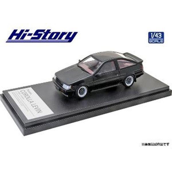 ハイストーリー 1/43 トヨタ カローラレビン カスタマイズ 1983 ブラック 完成品ミニカー ...