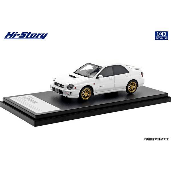 ハイストーリー 1/43 スバル インプレッサ WRX STi 2001 ピュアホワイト 完成品ミニ...