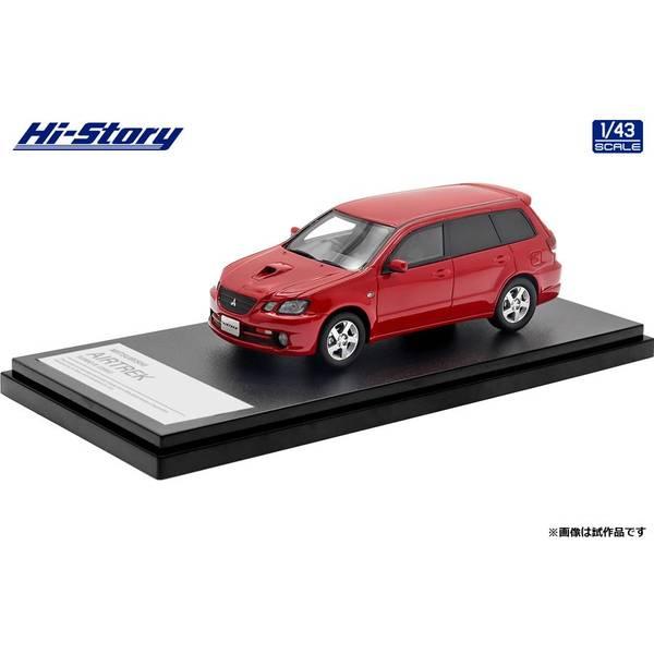 ハイストーリー 1/43 ミツビシ エアトレック ターボR 2002 レッド 完成品ミニカー HS4...