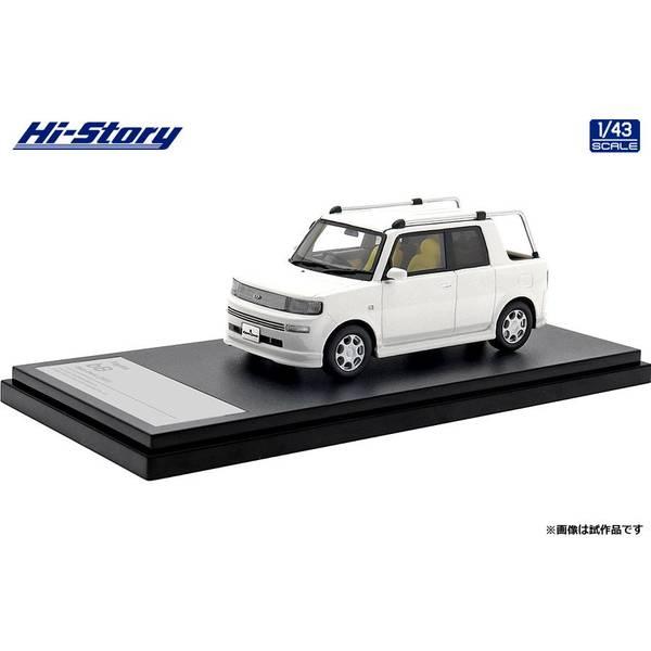 ハイストーリー 1/43 トヨタ bB オープンデッキ 2001 ホワイト 完成品ミニカー HS43...