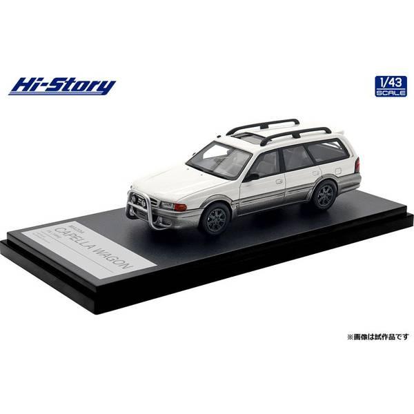 ハイストーリー 1/43 マツダ カペラ ワゴン 1994 シャストホワイト／サイレントシルバーメタ...