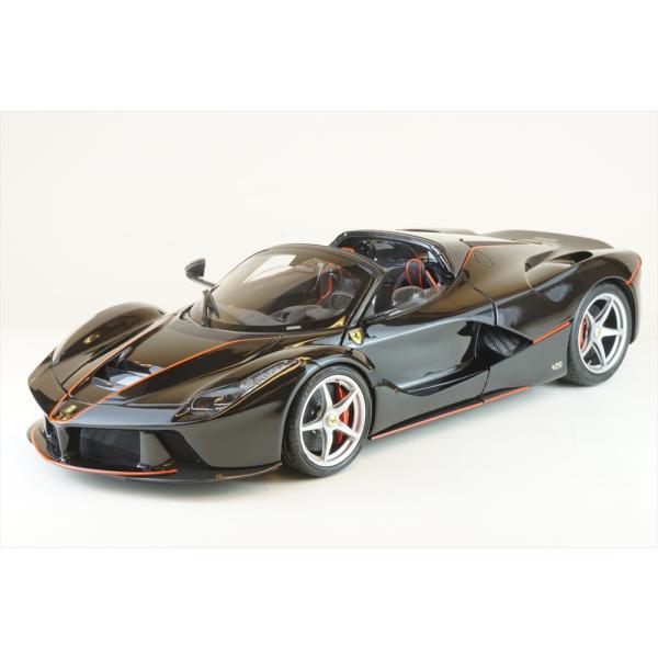 BBR(ミニチャンプス・エクスクルーシブ) 1/18 フェラーリ ラフェラーリ アペルタ ブラック ...