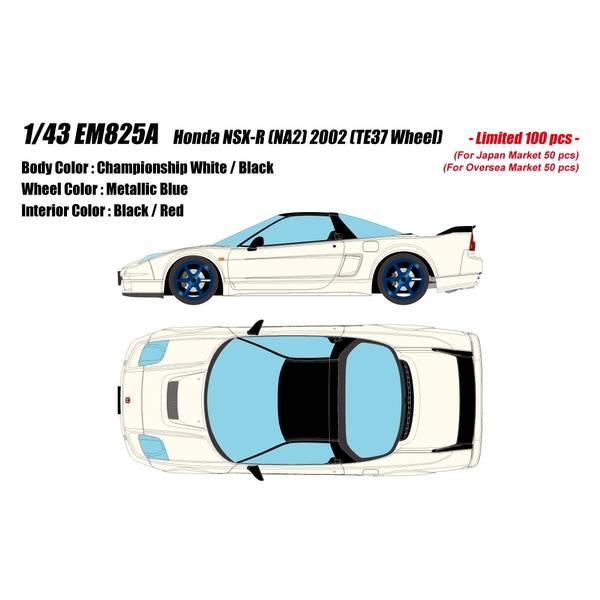 アイドロン 1/43 ホンダ NSX-R NA2 2002 TE37ホイール チャンピオンシップホワ...