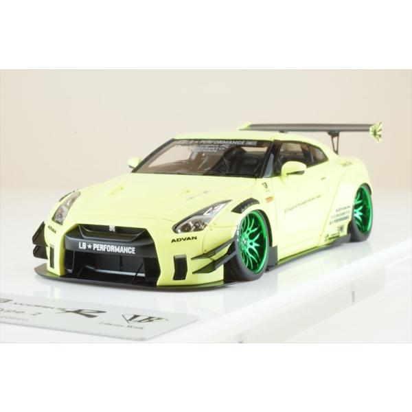 アイドロン 1/43 LB-WORKS R35 ニッサン GT-R Type2 ライトイエロー 宮沢...