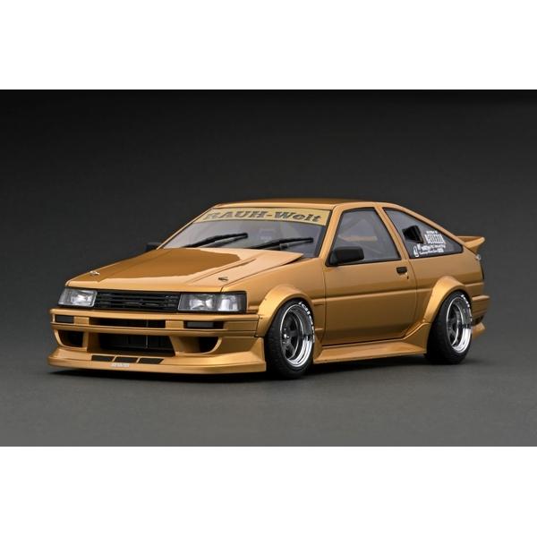 イグニッションモデル 1/18 RWB トヨタ AE86 ゴールド 完成品ミニカー IG2608