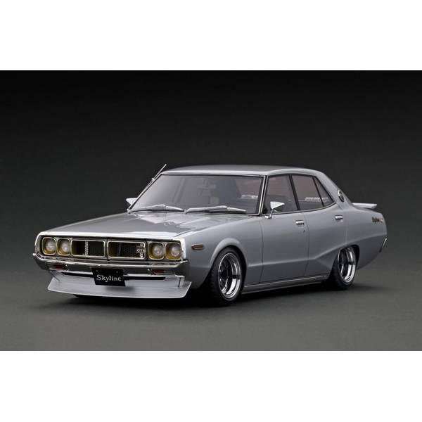 イグニッションモデル 1/18 ニッサン スカイライン 2000GT-X GC110 シルバー 完成...