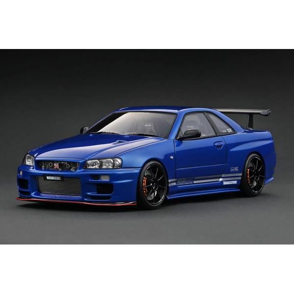 イグニッションモデル 1/18 ニッサン TOP SECRET 34GT-R BNR34 ブルーメタ...