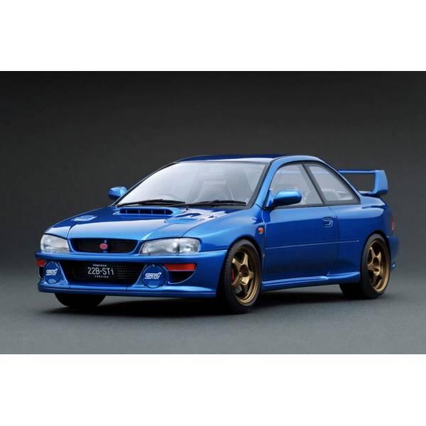 イグニッションモデル 1/18 スバル インプレッサ 22B-STiバージョン GC8改 ブルー 完...