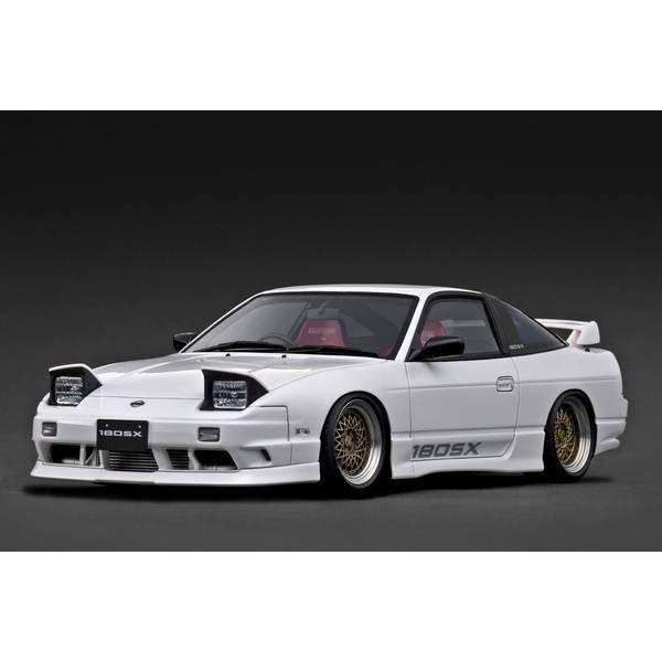 イグニッションモデル 1/18 ニッサン 180SX TYPE X RPS13 ホワイト 完成品ミニ...