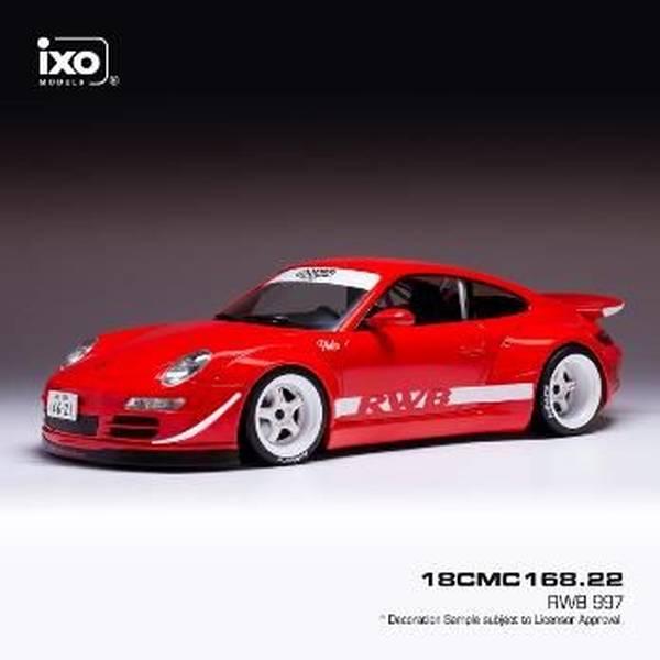 【6月予約】イクソ 1/18 RWB ポルシェ 997 レッド 完成品ミニカー 18CMC168