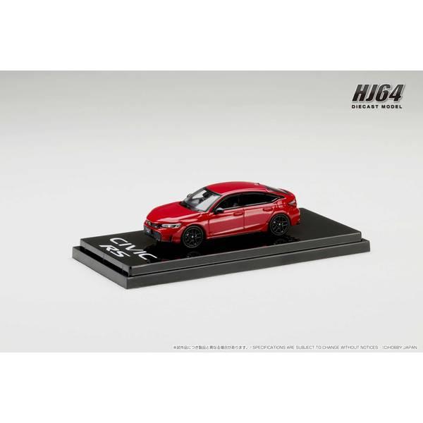 ホビージャパン 1/64 ホンダ シビック RS プレミアムクリスタルレッドメタリック 完成品ミニカ...